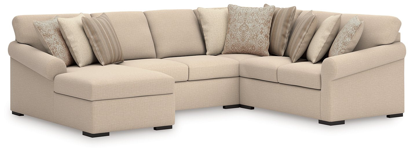 LadyMae Sectional with Chaise - Las Palmas Furniture (Salinas,CA)