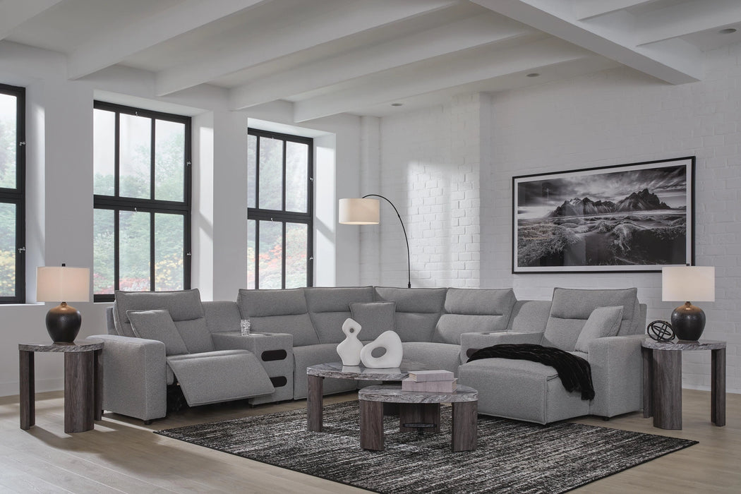 Modmax II Power Reclining Sectional with Chaise and Audio Consoles