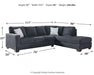 Altari 2-Piece Sectional with Chaise - Las Palmas Furniture (Salinas,CA)