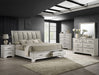 JAYMES Q STORAGE BED HB WHITE MIST image