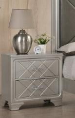 Crown Mark Phoebe Nightstand in Silver B6970-2 image