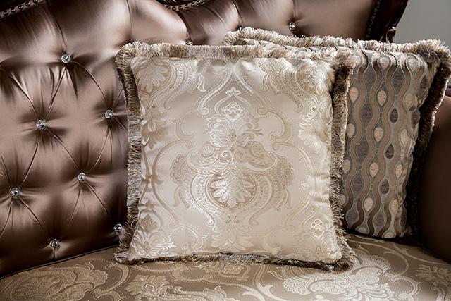 Albacete Loveseat Campage & Walnut - Las Palmas Furniture (Salinas,CA)