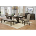 Faulk Dining Table Set with Bench - Las Palmas Furniture (Salinas,CA)