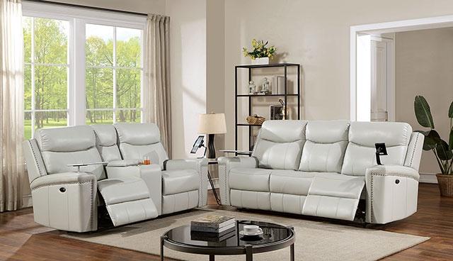 FLORINE Power Glider Recliner, Light Gray