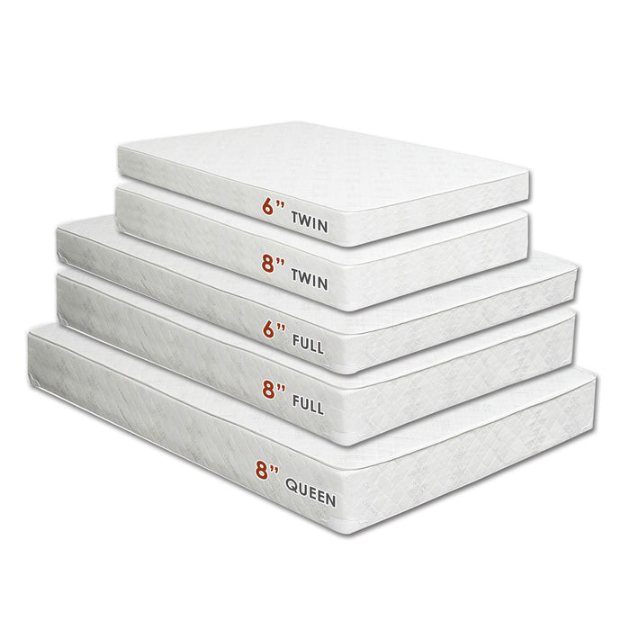 Daisy White 6" Bunkie Board Combo Mattress - Twin XL - Las Palmas Furniture (Salinas,CA)