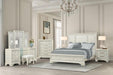 Stella Mia 4 Pc 5 Pc Queen Bedroom Set White - Las Palmas Furniture (Salinas,CA)