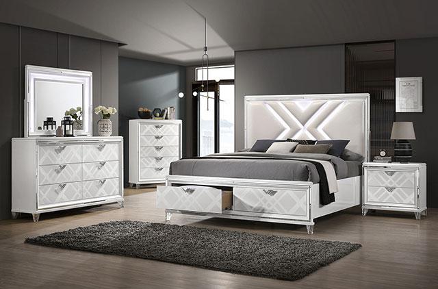 EMMELINE Cal.King Bed, White