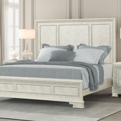 Stella Mia 4 Pc 5 Pc Queen Bedroom Set White - Las Palmas Furniture (Salinas,CA)