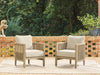 Spooners Cove Outdoor Lounge Chair with Cushion (Set of 2) - Las Palmas Furniture (Salinas,CA)