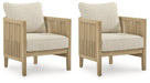 Spooners Cove Outdoor Lounge Chair with Cushion (Set of 2) - Las Palmas Furniture (Salinas,CA)