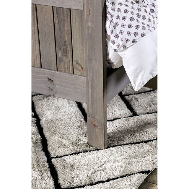 Rockwall Bed Grey & White