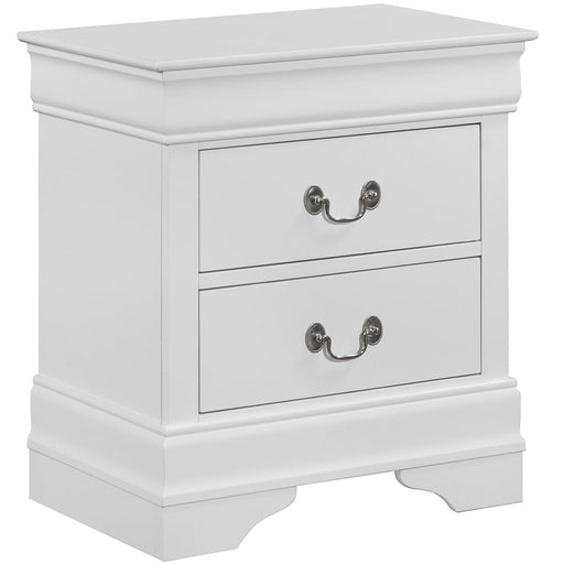 Crown Mark Louis Philip Nightstand in White image