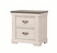 Crown Mark Furniture Leighton 2 Drawer Nightstand in White image
