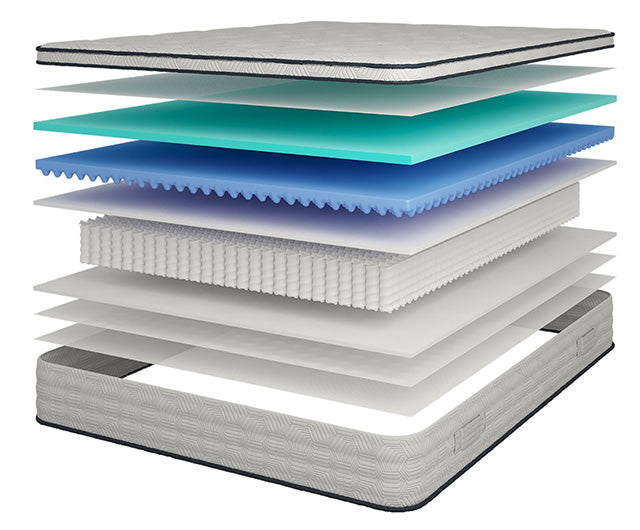 Salvia 12" Queen Hybrid Pocket Coil Mattress