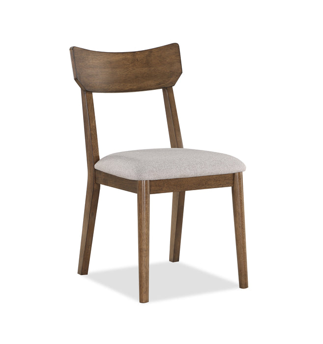WELDON BROWN/BEIGE DINING CHAIR