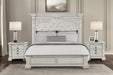 Promenade E.King & Queen Bed Brown & White - Las Palmas Furniture (Salinas,CA)