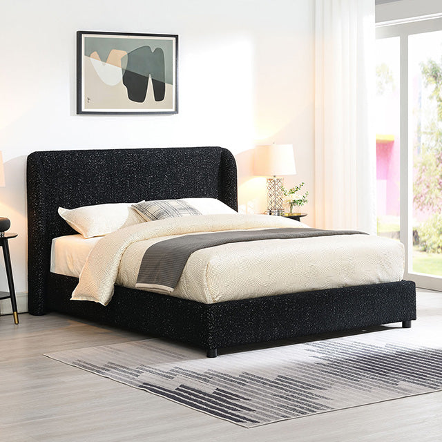 Laverni Bed Black, Grey & White