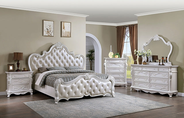 Ventresca Bed White & Chrome